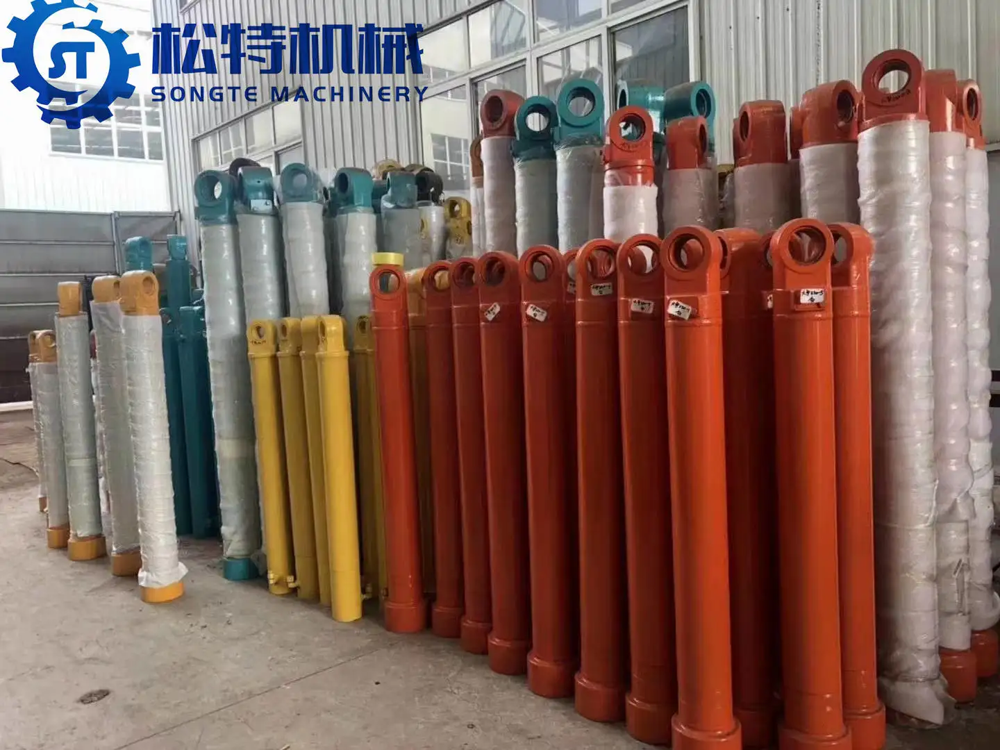 Guangzhou cylinder manufacturer Lifting Oil Piston Way Telescopic Mini Excavator Hydraulic Cylinders for komatsu volvo sany