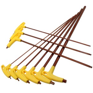 M3-M10 nhựa <span class=keywords><strong>t</strong></span> xử lý thêm dài hợp kim thép S2 phẳng/Bóng kế<span class=keywords><strong>t</strong></span> thúc kép <span class=keywords><strong>Hex</strong></span> Allen Chìa Khóa mô-men xoắn cờ lê - Product Image 4