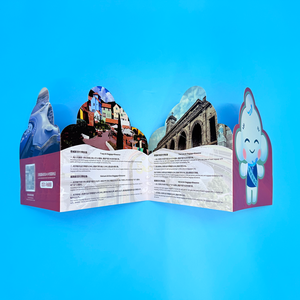 Opuscoli medici Bi-piegati personalizzabili a forma di fustel servizi di clinica, annunci di farmaci e guide per il controllo della salute per i marchi sanitari - Product Image 6