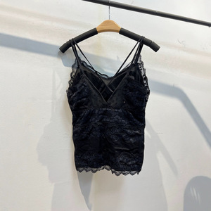 Chaleco cálido de estilo uniforme con base gruesa y diseño de pedrería, para mujer, largo, con tirantes, de encaje y terciopelo, con <span class=keywords><strong>espalda</strong></span> hermosa y diseño Pure Desire - Product Image 4