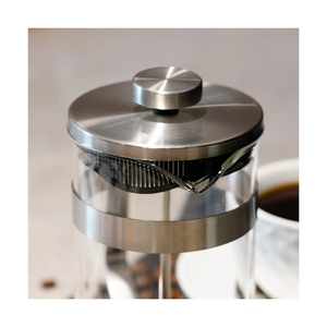 Cafetière en verre éco-responsable 350-1000ML avec filtre réutilisable sans plastique pour une préparation quotidienne de café écoresponsable - Product Image 4