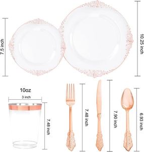 Juego de Vajilla Personalizado para Niños, para Bodas y Eventos, Kits de Artículos para Fiestas de Cumpleaños, Platos - Product Image 4