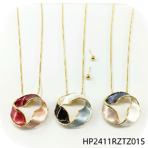 Set di Gioielli Classico di Lusso per Donne, Design Senza Tempo per Feste e Uso Quotidiano, con Zircone come Pietra Principale, Materiale in Rame, Ideale per Regali - Product Image 1