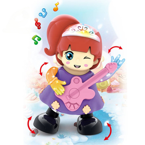 Poupée dansante musicale magique populaire de fille pour fille, belle princesse mignonne de danse en plastique électrique de bébé - Product Image 1