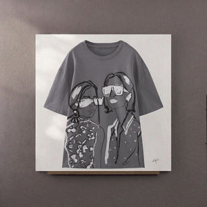 เสื้อยืดคอกลมแขนสั้นของผู้หญิงสำหรับฤดูร้อน2025พิมพ์ลายเด็กผู้หญิงเสื้อถักแบบลำลองเป็นมิตรต่อสิ่งแวดล้อม - Product Image 3