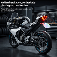 Nouveau support de plaque d'immatriculation pliable 2026 pour moto, universel, réglable, robuste, pour moto de route et tout-terrain