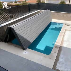 Couverture de piscine pliante en bois Water Crown avec ouverture automatique sécurisée, taille personnalisable pour une utilisation en extérieur et en intérieur - Product Image 6