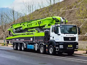 Camión Bomba de Concreto Zoomlion en Venta, Camión Bomba de Concreto Zoomlion con Pluma de 58, 63, 101 Metros, Bomba de Concreto Montada en Camión, Pluma Larga, Nuevo y Usado - Product Image 3
