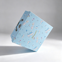 Boîtes cadeaux rigides en carton gris écologiques avec poignée, personnalisées avec logo et couleurs, pour le rangement de bijoux