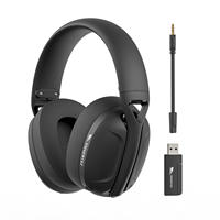 Headphone Nirkabel E-Sports Tiga Mode L80 2.4G Latensi Rendah Ringan Peredam Kebisingan Aktif Over-ear DJ Dinamis AAC