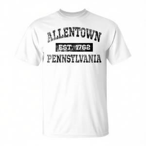 T-shirt Allentown Pennsylvania con design con scritte Est 1762 - Product Image 2