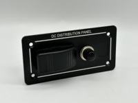 Panneau d'interrupteurs à bascule en aluminium 12-24V pour applications marines et industrielles