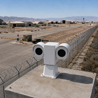 Caméra thermique PTZ de surveillance périmétrique haute sécurité pour extérieur, longue portée, EO IR IP67