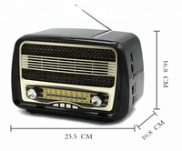 Radio portable Kemai rétro vintage nostalgique, antenne tout-en-un, multibande, rechargeable, USB, AM FM SW 3 bandes, MP3/FM