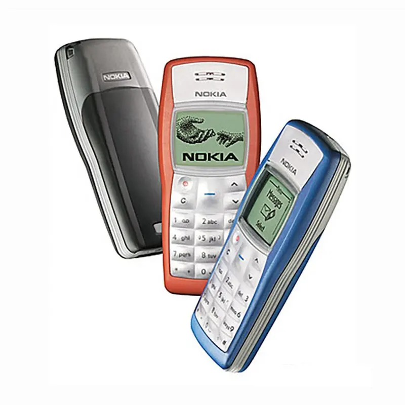 Nokia 1100 Unlocked cep telefonu 2G GSM basit cep telefonu kaliteli cep telefonları