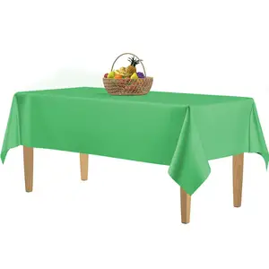 Top Sales Heavy Duty Plastic Tablecloth Eco Friendly Printing Restaurant Spandex Rectangle Table Covers
