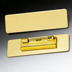 ป้ายชื่อเปล่าแบบติดเข็มกลัดโลหะผสมสังกะสีที่ปรับแต่งได้ สำหรับการจัดการบุคลากรองค์กร ใช้เป็นป้ายชื่อ - Product Image 1