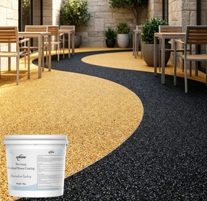 Pierre en résine antidérapante pour terrasse <span class=keywords><strong>de</strong></span> piscine, spa et zone humide, à drainage rapide, résistante au <span class=keywords><strong>chlore</strong></span>, surface en galets pour un confort pieds nus - Product Image 4