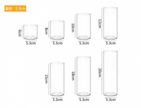 Vente en gros de pots à bougies en verre borosilicate de haute qualité, résistants à la chaleur, non toxiques, parfumés, avec logo personnalisé et différentes capacités