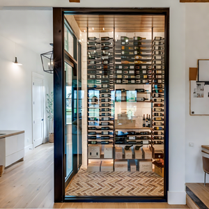 Viphonya Đi Bộ Trong Giá Rượu Tủ Lạnh Tùy Chỉnh Thép Không Gỉ Kệ Rượu Vang Lưu Trữ Hầm Cho Khách Sạn - Product Image 2