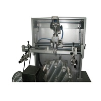 Nouvelle machine de sérigraphie semi-automatique haute vitesse avec système de séchage UV et conception rotative multi-stations pour anneaux en plastique et tasses métalliques