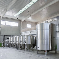 Cuve de Fermentation Conique en Acier Inoxydable 4000L 5000L 10000L 20000L avec Réservoir sous Pression pour Bière Artisanale