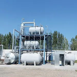 2021 Mini Pyrolysis Oil To Diesel Fuel Oil Refinery Refine Used Oil Plant