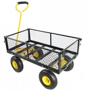 Quatro Rodas De Jardinagem Carrinho com Malha Bandeja Roda Barrow Ferramenta <span class=keywords><strong>Trolley</strong></span> para Quintal Plataforma Personalizável para Madeiras OEM Suporte - Product Image 1