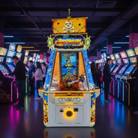 Ensemble complet de bateau pirate pour machine de jeu d'arcade à pousse-balles avec interface anglaise, fonctionnement à pièces, prise US