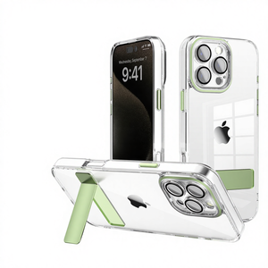 Funda Transparente para Teléfono con Soporte Plegable para <span class=keywords><strong>iPhone</strong></span> 13 <span class=keywords><strong>14</strong></span> 15 16 17 <span class=keywords><strong>Pro</strong></span> <span class=keywords><strong>Max</strong></span> - Product Image 6