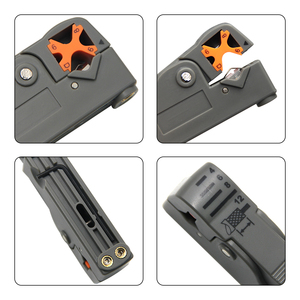 Pince à dénuder multifonction à lame plate, couteau à dénuder, pince à dénuder rotative pour câbles coaxiaux, réseau, vidéo, téléphone - Product Image 5