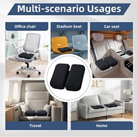 Coussin de siège réglable en mousse à mémoire de forme pour siège de bureau siège de voiture coccyx sciatique soulagement de la douleur pour les voyages en plein air