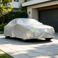 Housse de voiture en tissu Dxford 210D pour toutes les saisons, protection UV extérieure, résistante aux rayures, coupe-vent, isolation thermique