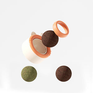 Jiangren boules en plastique d'herbe à chat biologique jouets à mâcher de santé dentaire pour animaux de compagnie naturels écologiques pour chats chatons soulagement de l'anxiété - Product Image 3