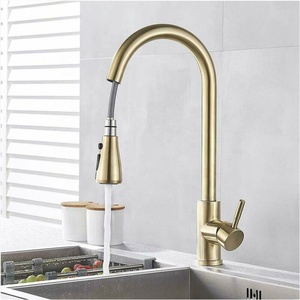 360 Robinet de Cuisine 2 voies Avec Buse Extractible, agitateur Laiton ou Nickel Brosse - Product Image 4