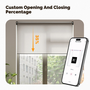 Stores à enroulement motorisés intelligents avec contrôle Tuya Zigbee, télécommande et commande vocale via Alexa et Google Home - Product Image 5