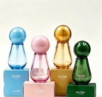 Flacon pulvérisateur cosmétique haute transparence avec bouchon à bille pour nettoyant visage et spray fixateur hydratant