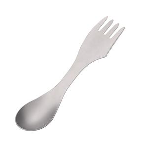 Camping <span class=keywords><strong>en</strong></span> plein air Pique-nique Accessoires Pur Titane Léger Spork Cuillère Fourchette Couteau Camping <span class=keywords><strong>Couverts</strong></span> Portable <span class=keywords><strong>3</strong></span> <span class=keywords><strong>en</strong></span> <span class=keywords><strong>1</strong></span> Spork - Product Image 1