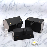 Étui à lunettes portable pliable, porte-lunettes à 5 emplacements, étui de voyage pour lunettes, organisateur de lunettes de soleil, boîte de rangement