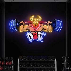 Cửa hàng kinh doanh Logo neon ánh sáng dấu hiệu UV in tùy chỉnh cho tập thể dục & Bán Lẻ trang trí nội thất - Product Image 1