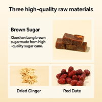 Cubes de thé au gingembre, aux dattes rouges et au sucre roux de canne de Guangxi XiaoShanLong pour les soins menstruels, emballés individuellement, vente en gros