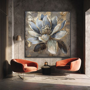 Dipinto Art <span class=keywords><strong>Déco</strong></span> Romantico Fatto a Mano con Fiori su Tela per Decorazione di Casa, Hotel, Ufficio o Caffetteria - Product Image 3