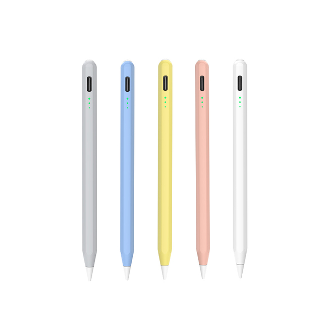 2nd Generation Palm Rejection Small Short Stylus Pen for Kids iPad 2018-2026- Rechargeable Active Pen with 3-LED Indicator