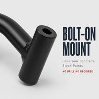 Nouvelle barre de protection avant en acier inoxydable pour scooter, compatible avec les moteurs GY6 des modèles Tank 150, 180, 200