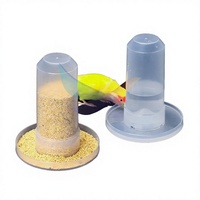 Mini-abreuvoir automatique anti-déversement pour volailles, gecko cranté et oiseaux, fontaine à gravité avec bol peu profond