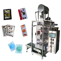 Machine d'emballage verticale entièrement automatique en acier inoxydable pour sauce tomate, sauce salade, sauce moutarde, miel, jus de carotte