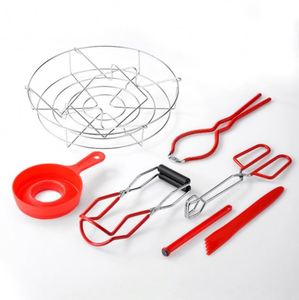 Best Selling 7Pcs Kits Stainless Steel Clamp Canning Jar Lifter <b>Tongs</b> for Kitchen - Product Image 5