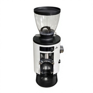 Molinillo de Café Eléctrico con Ajuste de Grosor de Molienda, Tolva Transparente, Blanco y Negro, para Preparación en Mostrador - Product Image 1