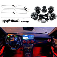 Kit d'éclairage ambiant 12 couleurs W176 pour l'intérieur de la voiture, compatible avec les aérateurs d'air des classes A/B/CLA/GLA W176/W246/W117/X156
