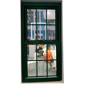 Fenêtre à guillotine simple en aluminium, certifiée CE, à rupture de pont thermique, anti-chute, double vitrage, coulissante verticalement, pour bâtiment commercial - Product Image 2
